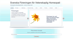 Desktop Screenshot of homeopatiframjandet.se