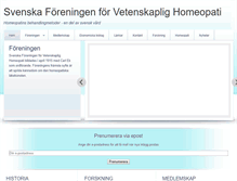 Tablet Screenshot of homeopatiframjandet.se